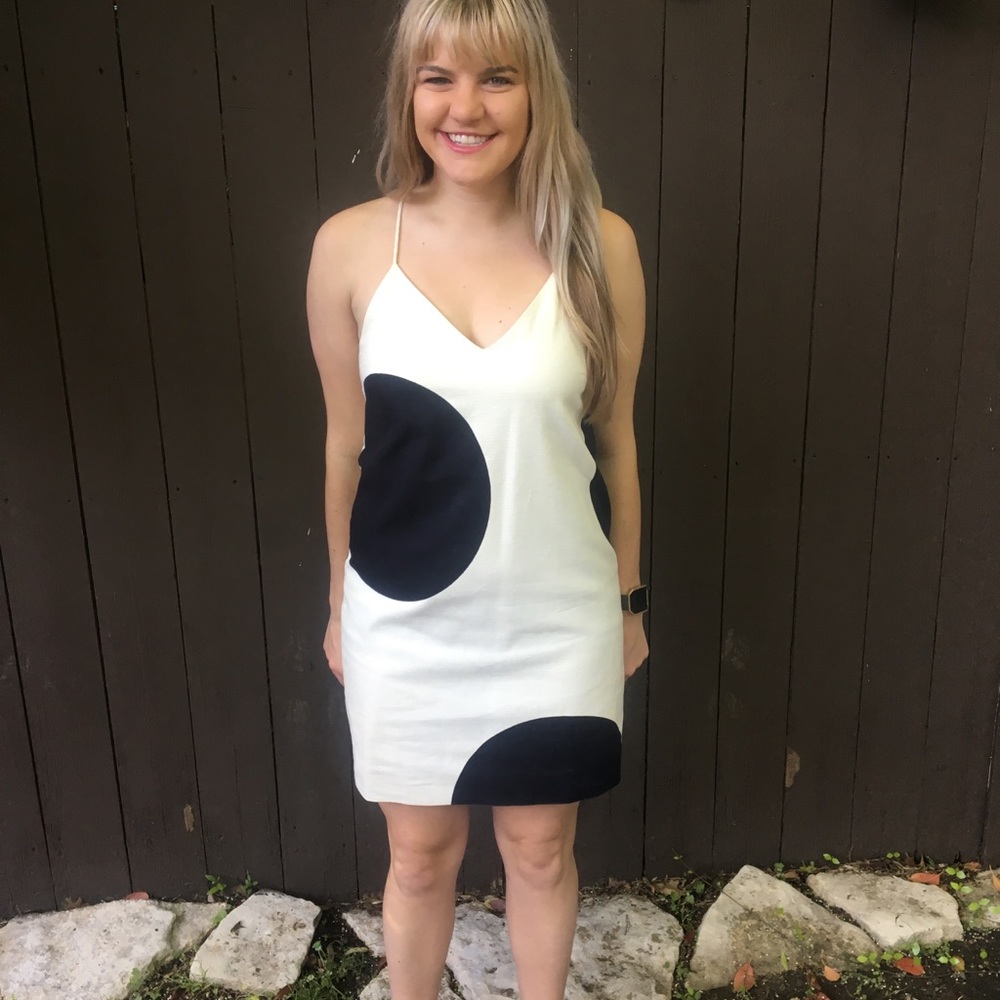 J.Crew Polka Dot Heavy Cotton Dress
